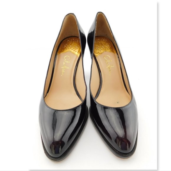 COLE HAAN Nike Air Dark Brown Patent Leather Heel Pumps 5.5 - Picture 2 of 8